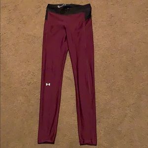 Maroon Under Armour leggings